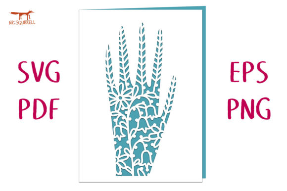 Download Hand of Peace Greetings Card SVG File - Card Collection