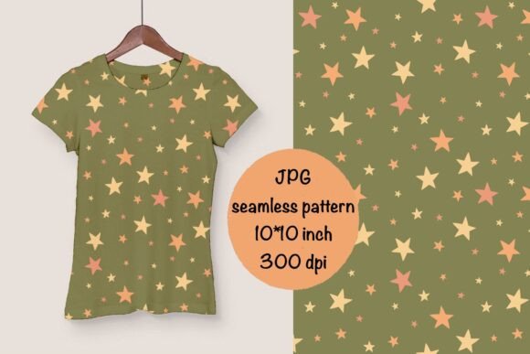 Download Stars Seamless Pattern, Nursery Decor - Nursery decor Collection