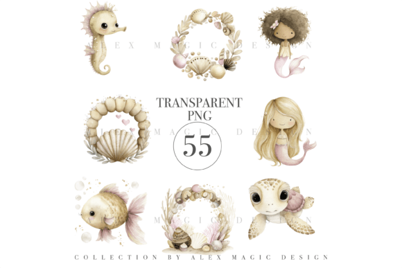 Download 55 Under the Sea Clipart Set - Under the sea clipart Collection