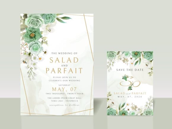 Download Greenery Floral Wedding Invitations Card - Card Collection