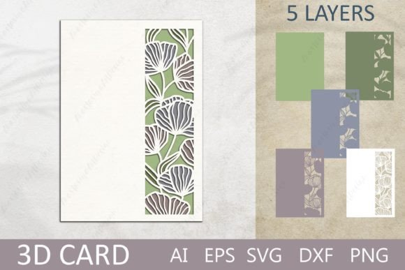 Download 3d Flower Card Svg, Layered Invitation - Card Collection