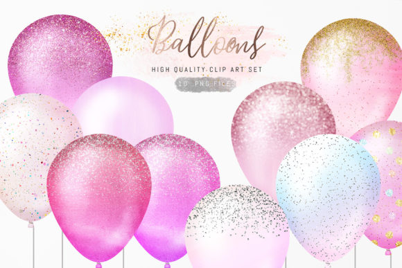 Download Glitter Sparkle Confetti Balloons - Balloons Collection