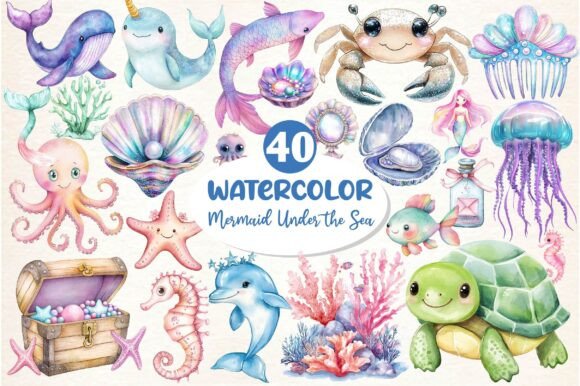 Download Little Mermaid Under the Sea Clipart - Under the sea clipart Collection