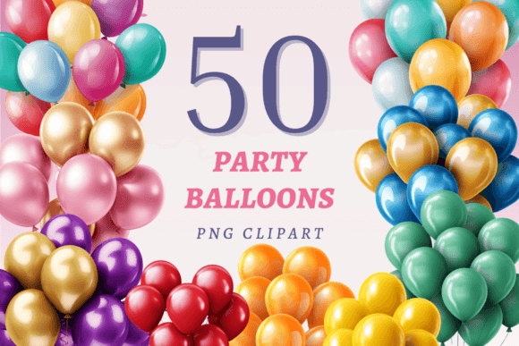 Download Party Balloons PNG Bundle - Premium Resources