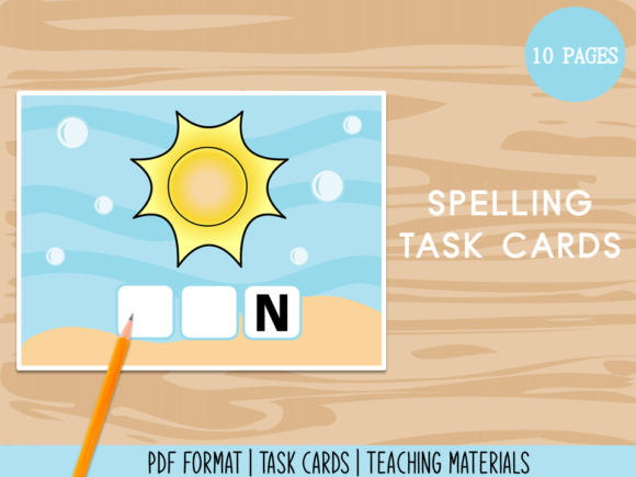 Download Spelling Task Cards - Teaching Materials - Card Collection