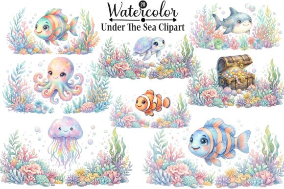 Download Best Watercolor Under the Sea Clipart - Under the sea clipart Collection